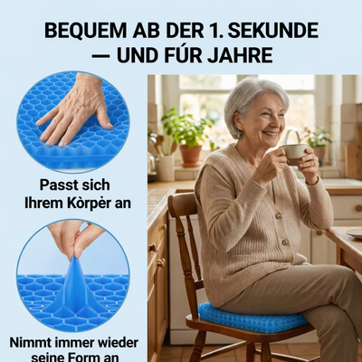 Das Kissen, das Sitzschmerzen lindert