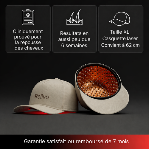 Casquette laser XL haut de gamme pour une couverture maximale