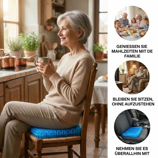 Das Kissen, das Sitzschmerzen lindert