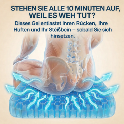 Das Kissen, das Sitzschmerzen lindert